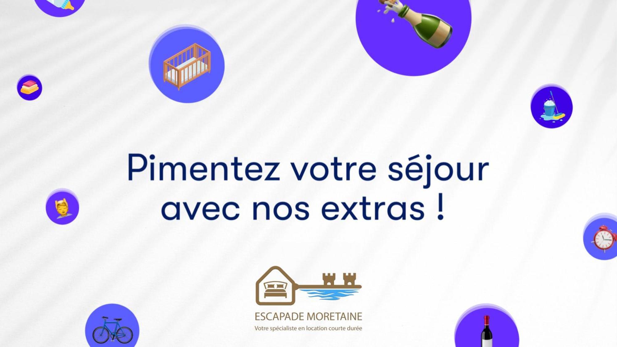 Grand T2 Renove - Bord Du Canal - Commerces A Pied Moret-sur-Loing Exteriör bild